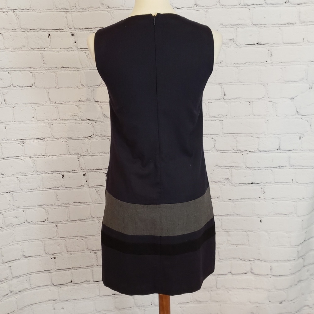 GAP Wool Colorblock Sheath Dress w/Pockets, Size 0 - Picture 3 of 3